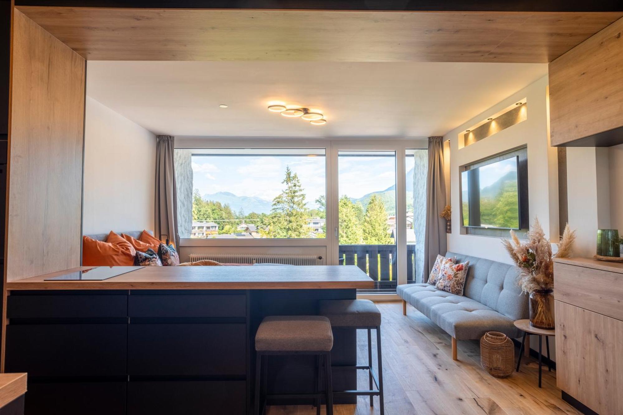 Suite Apartment Modern Getaway - Neu Renoviert - Strobl Am Wolfgangsee Buitenkant foto