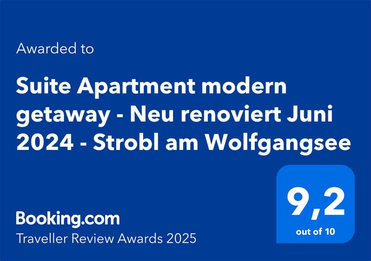 Suite Apartment Modern Getaway - Neu Renoviert - Strobl Am Wolfgangsee Buitenkant foto